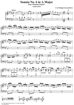 Sonata No. 6 in A Major