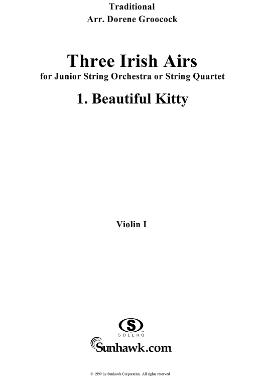 Air No. 2: Beautiful Kitty - Violin 1