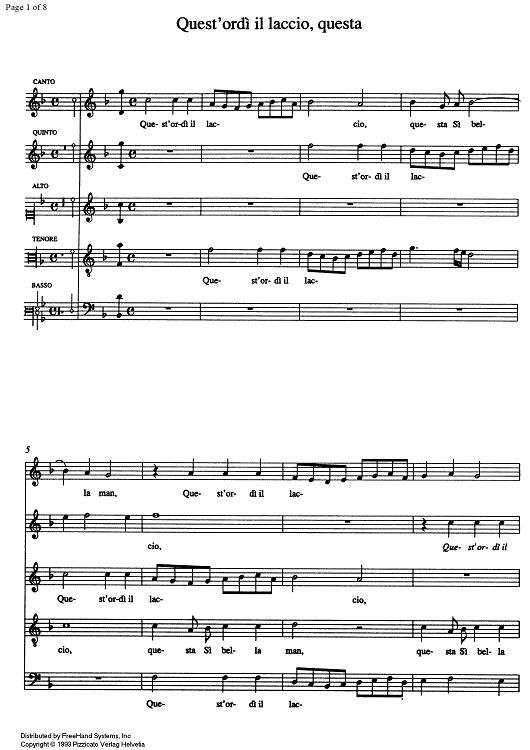 Quest'ordî il laccio, questa