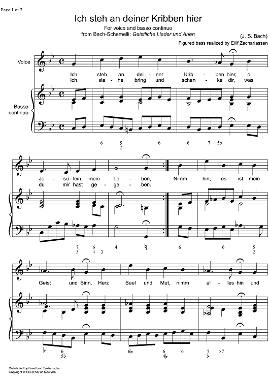 Ich steh' an deiner Krippen hier BWV 469