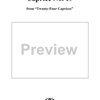 Caprice No. 19 from "Twenty-Four Caprices"
