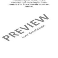 Ave Maria - Choral Score