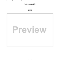 Symphony No. 40 in G Minor, Movement 2 - Full Score