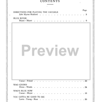 Contents and Directions - Bonus Material