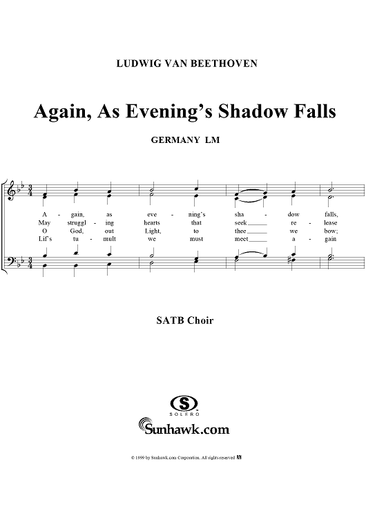 Again, As Evening's Shadow Falls