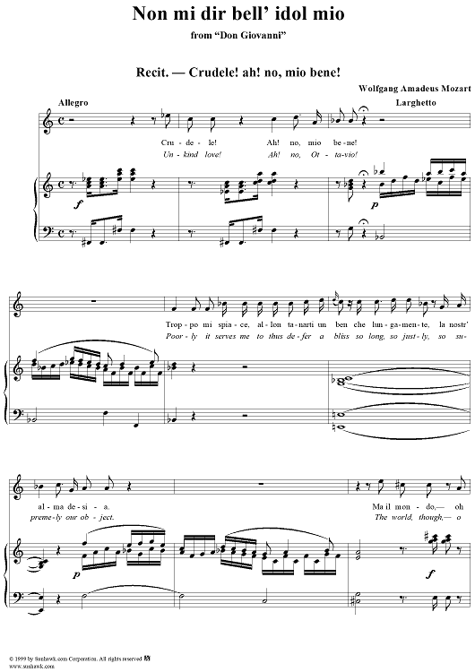 Non mi dir bell' idol mio - From "Don Giovanni"