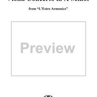 Violin Concerto in A Minor - Violin 2