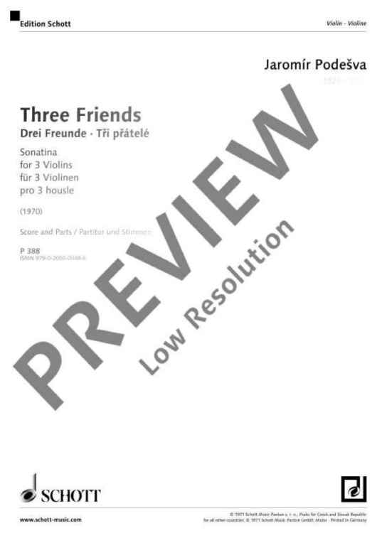 Three Fiends - Score and Parts