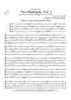Two Madrigals, Vol. 2 - from Morley's "First Book of Madrigals to 4 Voices" (1594) - Score