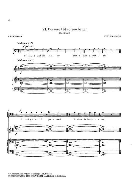 Because I Liked You Better (baritone)