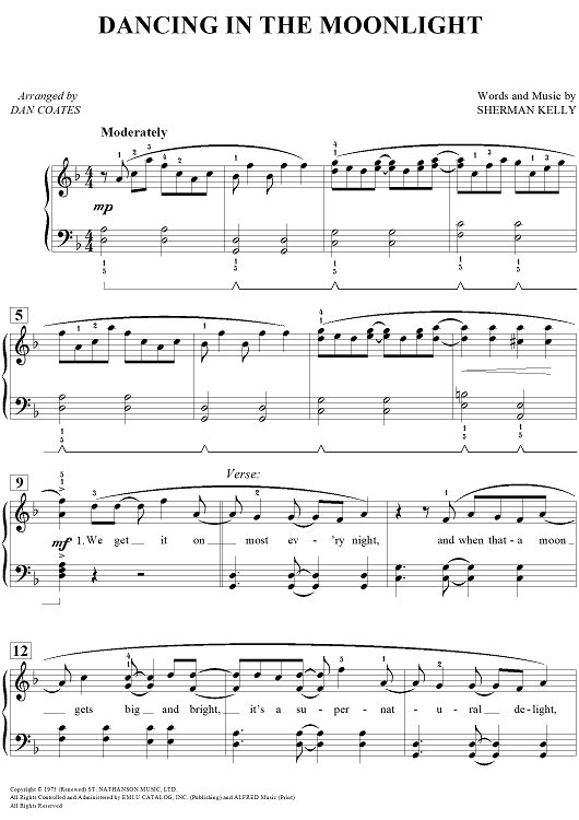 Dancing In The Moonlight