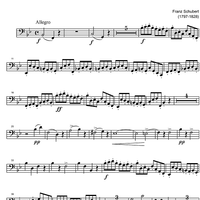 String Quartet No. 3 Bb Major D36 - Cello