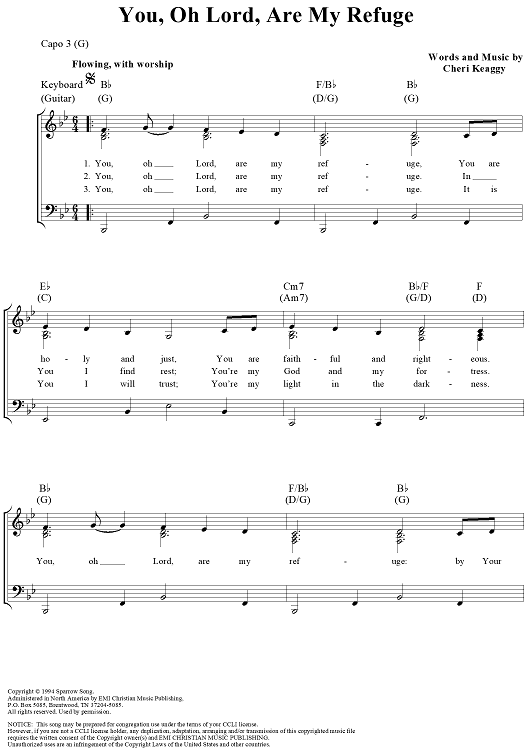 You, Oh Lord, Are My Refuge