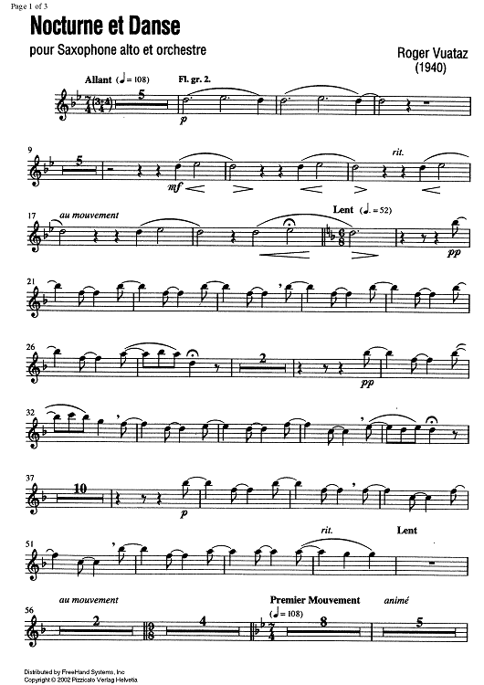 Nocturne et Danse Op.58 No. 2