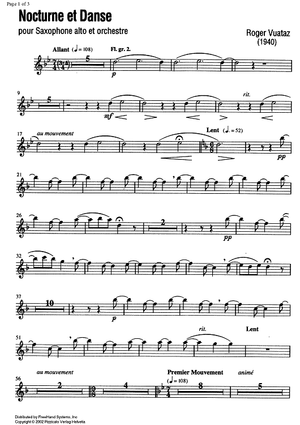 Nocturne et Danse Op.58 No. 2