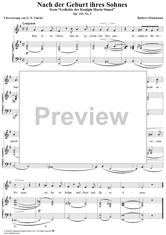Nach der Geburt ihres Sohnes, Op. 135, No. 2