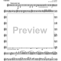 La Rejouissance - from The Royal Fireworks - Clarinet in Bb