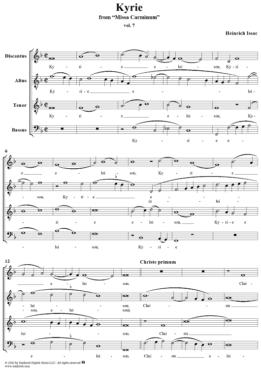 Missa Carminum: Kyrie