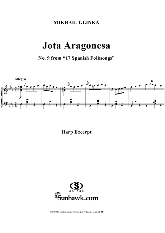 Jota Aragonesa (Harp Excerpt)