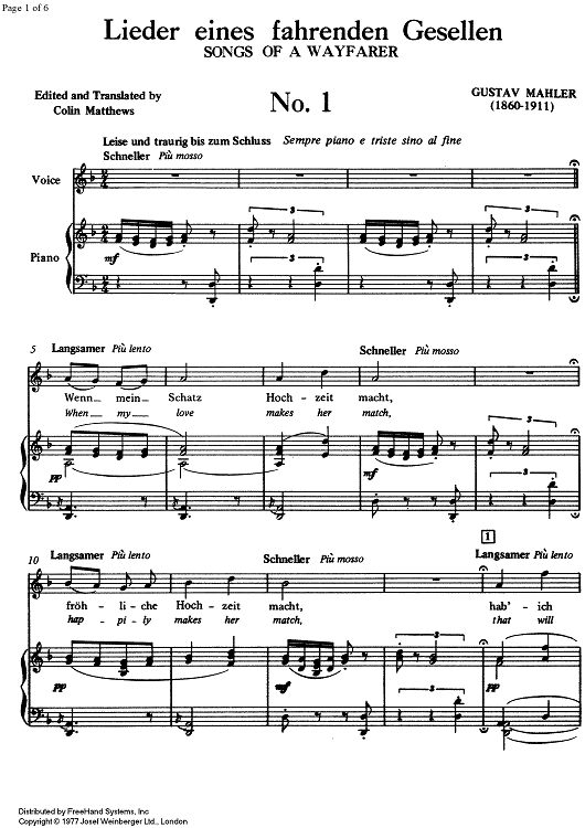 Wenn mein Schatz Hochzeit macht No. 1