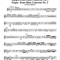 Allegro and Fugue from Oboe Concertos 1 and 2 - Trumpet 2