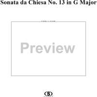 Sonata da Chiesa No. 13 in G Major, K271d (K274) - Full Score