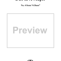 Duo No. 4 in A Major - Violin