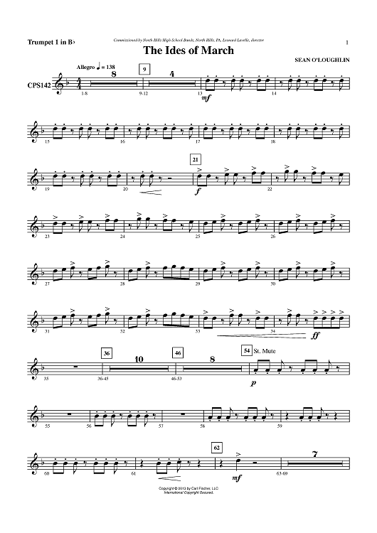 The Ides of March - Trumpet 1 in Bb