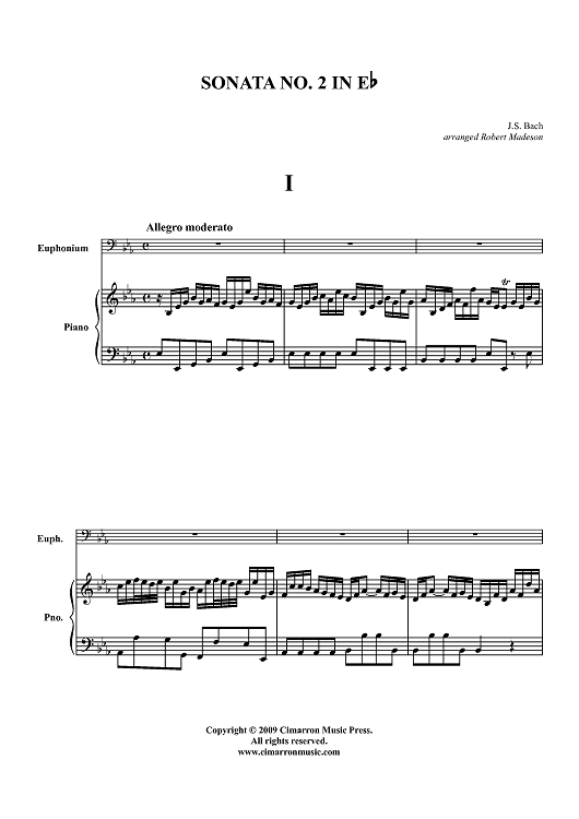 Sonata No. 2 in Eb - Piano Score
