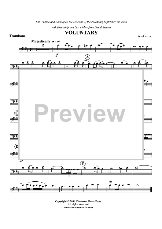 Voluntary - Trombone
