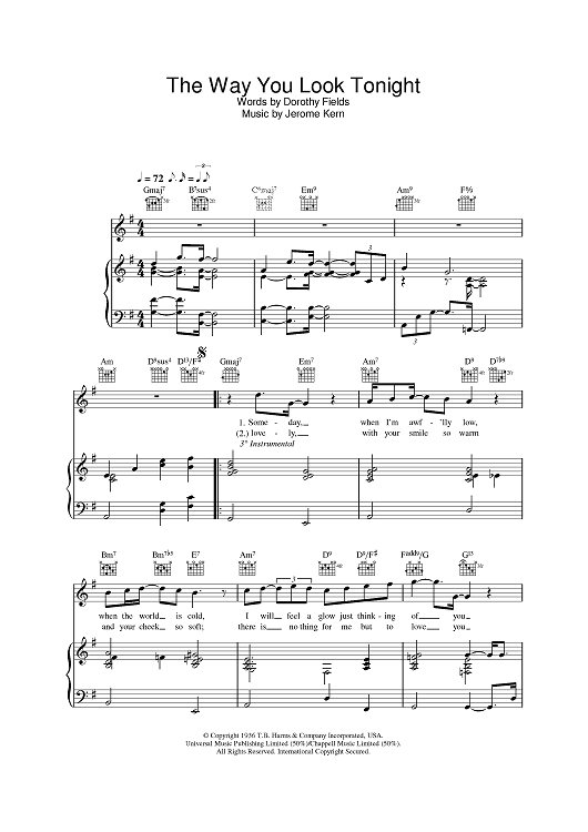 The Way You Look Tonight