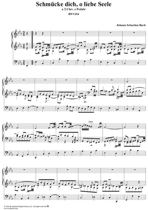 Schmücke dich, o liebe Seele, No. 4 from "18 Leipzig Chorale Preludes", BWV654