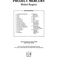 Project Mercury - Score Cover