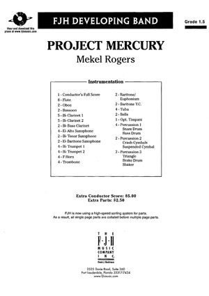 Project Mercury - Score Cover
