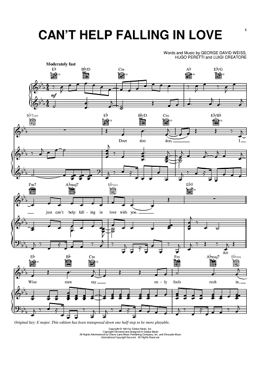 Frequently Asked Questions of can’t help falling in love piano sheet music