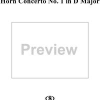 Horn Concerto No. 1 in D major - K412 - Piano