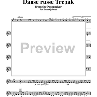 Suite from ''The Nutcracker''. Danse russe Trépak - Horn in F