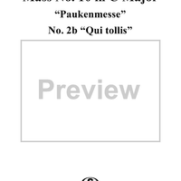 Mass No. 10 (Kriegsmesse) in C Major, "Paukenmesse": Qui tollis