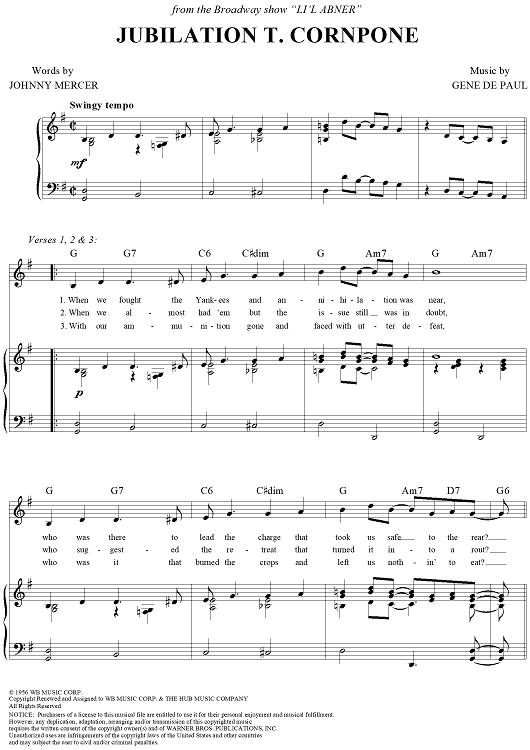 Jubilation T. Cornpone