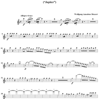 Symphony No. 41 in C Major, K551 ("Jupiter") - Flute
