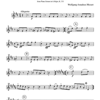 Rondo alla turca - from Piano Sonata in A Major, K. 331 - Part 2 Clarinet in Bb
