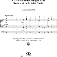 Holy Jesus is Risen From the Dead, from "Seventy-Nine Chorales", Op. 28, No. 25