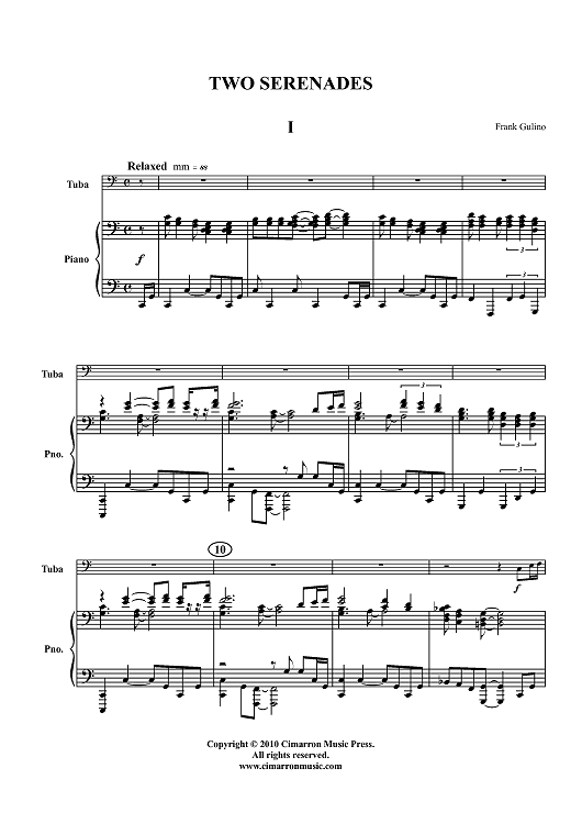 Two Serenades - Piano