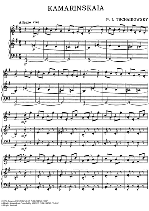 Kamarinskaia - Piano/Conductor, Oboe, Bells