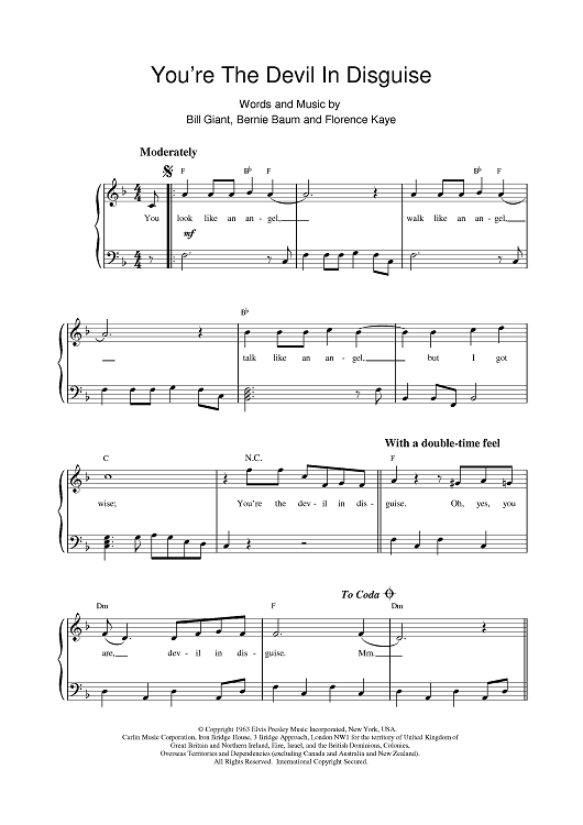 You're The Devil In Disguise