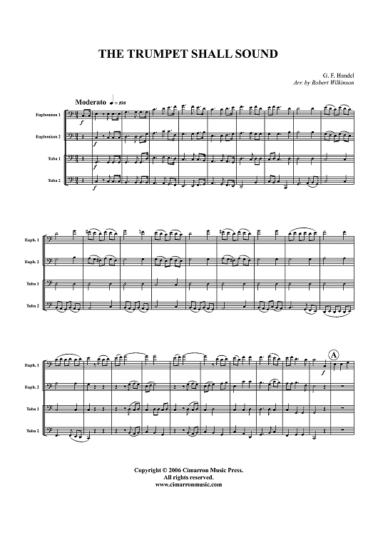 The Trumpet Shall Sound - Score