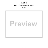 Idomeneo, rè di Creta, Act 1, No. 4 "Tutte nel cor vi sento" - Full Score
