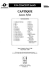 Cantique - Score Cover