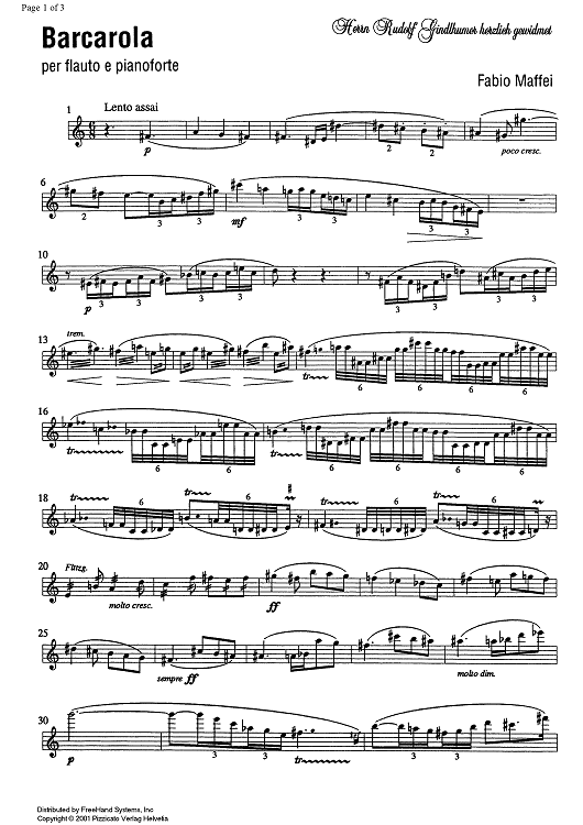 Barcarole - Flute