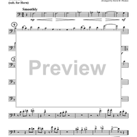 Amazing Grace - Horn in F (plus optional part for Trombone)